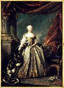 Louis Tocque Portrait of Maria Teresa of Spain as the Dauphine of France oil painting reproduction